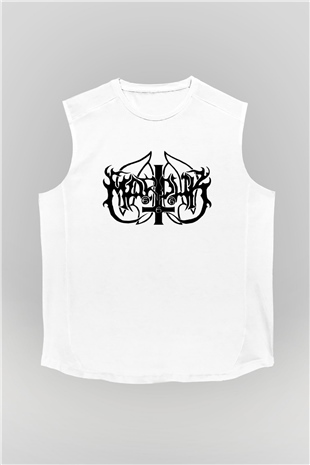 Marduk Beyaz Unisex Kolsuz Tişört
