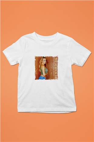 Mariah Carey Baskılı Unisex Beyaz Çocuk Tişört