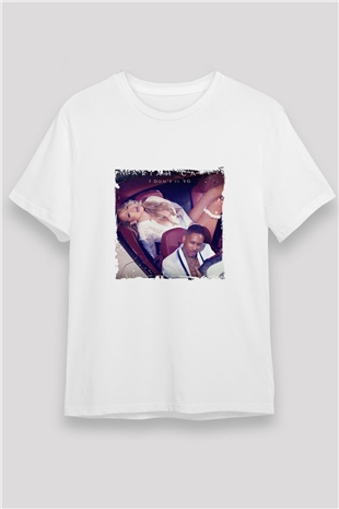 Mariah Carey Baskılı Unisex Beyaz Tişört