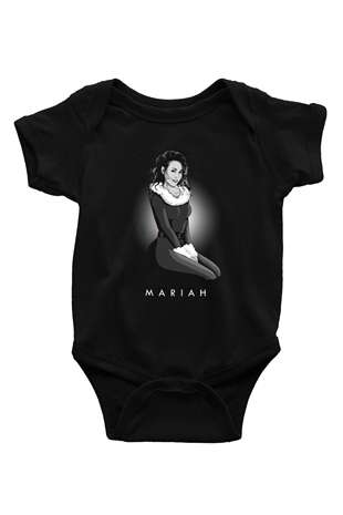 Mariah Carey Siyah Bebek Body - Zıbın