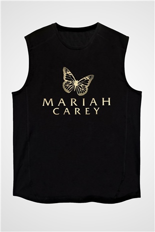 Mariah Carey Siyah Unisex Kolsuz Tişört