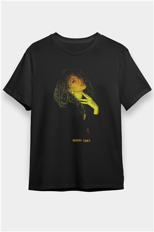 Mariah Carey Siyah Unisex Tişört T-Shirt - TişörtFabrikası