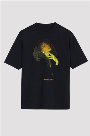 Mariah Carey Siyah Oversize Tişört Oversize T-shirt - TişörtFabrikası