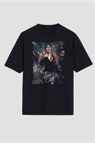 Mariah Carey Siyah Oversize Tişört Oversize T-shirt - TişörtFabrikası