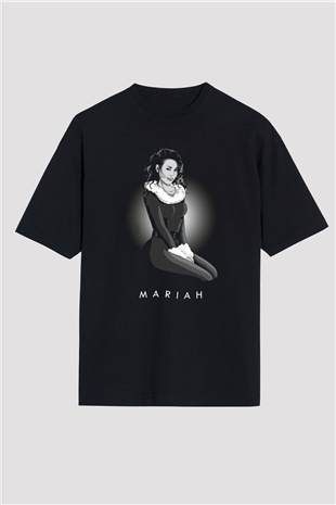 Mariah Carey Siyah Oversize Tişört Oversize T-shirt - TişörtFabrikası