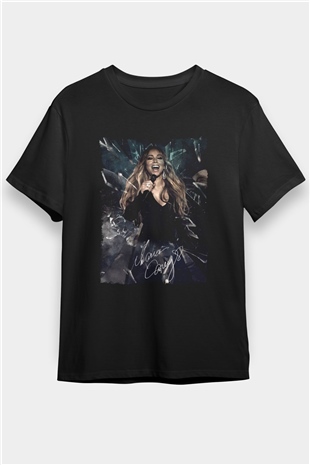 Mariah Carey Siyah Unisex Tişört T-Shirt - TişörtFabrikası