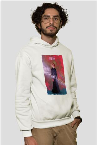 Marie Skłodowska Curie Renkli Baskılı Unisex Ekru Hoodie