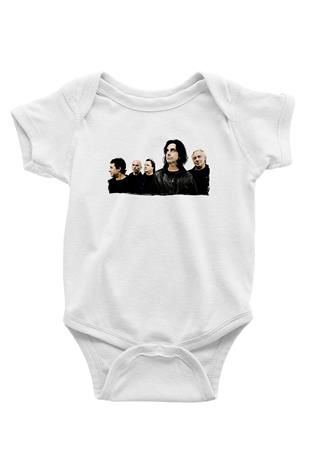 Marillion Baskılı Beyaz Unisex Bebek Body - Zıbın