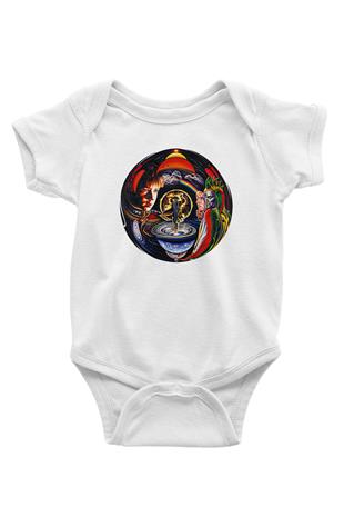 Marillion Baskılı Beyaz Unisex Bebek Body - Zıbın