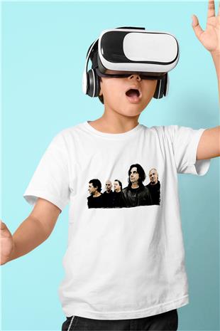 Marillion Baskılı Beyaz Unisex Beyaz Çocuk Tişört - Tshirt