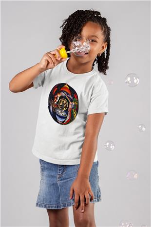 Marillion Baskılı Beyaz Unisex Beyaz Çocuk Tişört - Tshirt