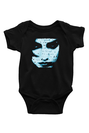 Marillion Baskılı Unisex Siyah Bebek Body - Zıbın