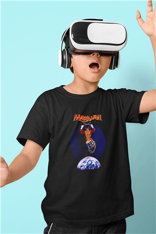 Marillion Baskılı Unisex Siyah Çocuk Tişört - Tshirt