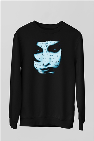 Marillion Baskılı Unisex Siyah Sweatshirt