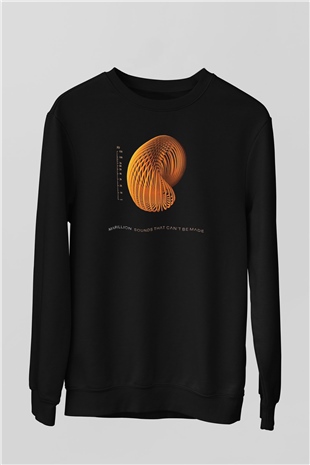 Marillion Baskılı Unisex Siyah Sweatshirt