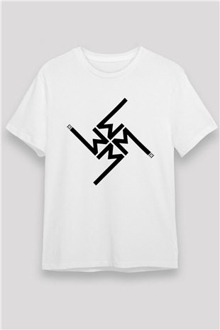 Marilyn Manson Beyaz Unisex Tişört T-Shirt - TişörtFabrikası