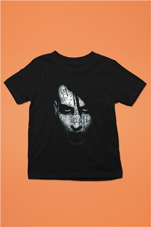 Marilyn Manson Siyah Unisex Çocuk Tişört