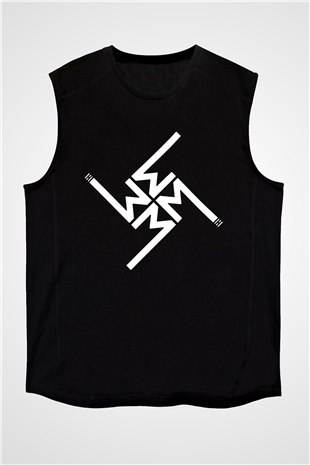 Marilyn Manson Siyah Unisex Kolsuz Tişört