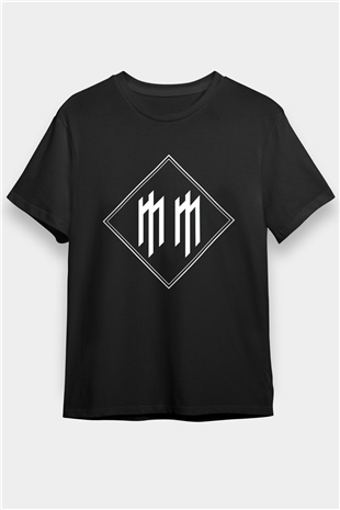 Marilyn Manson Siyah Unisex Tişört T-Shirt - TişörtFabrikası