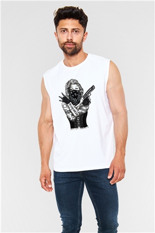 Marilyn Monroe Beyaz Unisex Kolsuz Tişört