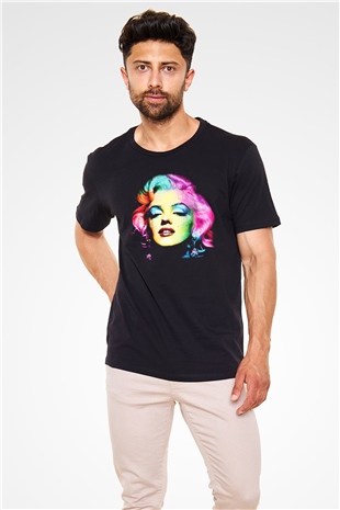 Marilyn Monroe Siyah Unisex Tişört T-Shirt - TişörtFabrikası