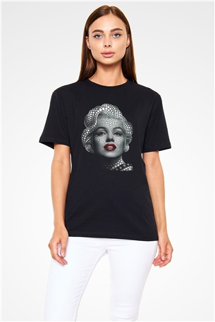 Marilyn Monroe Siyah Unisex Tişört T-Shirt - TişörtFabrikası