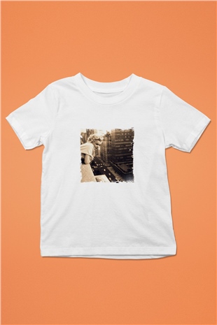 Marilyn Monroe Unisex Baskılı Beyaz Çocuk Tişört