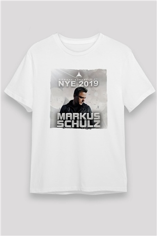 Markus Schulz Beyaz Unisex Tişört T-Shirt - TişörtFabrikası