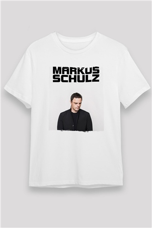 Markus Schulz Beyaz Unisex Tişört T-Shirt - TişörtFabrikası