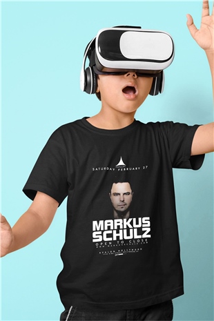 Markus Schulz Siyah Unisex Çocuk Tişört