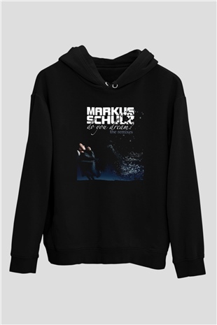 Markus Schulz Siyah Unisex Kapüşonlu Sweatshirt