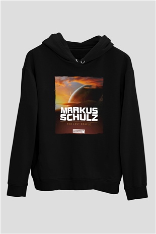 Markus Schulz Siyah Unisex Kapüşonlu Sweatshirt