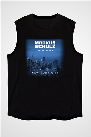 Markus Schulz Siyah Unisex Kolsuz Tişört