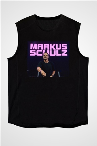 Markus Schulz Siyah Unisex Kolsuz Tişört