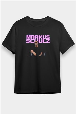 Markus Schulz Siyah Unisex Tişört T-Shirt - TişörtFabrikası