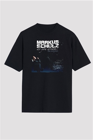 Markus Schulz Siyah Oversize Tişört Oversize T-shirt - TişörtFabrikası