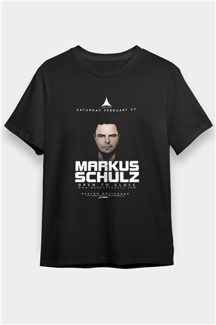 Markus Schulz Siyah Unisex Tişört T-Shirt - TişörtFabrikası