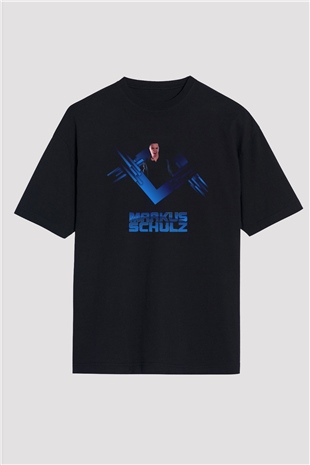 Markus Schulz Siyah Oversize Tişört Oversize T-shirt - TişörtFabrikası