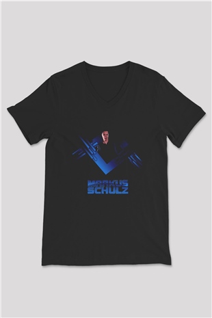 Markus Schulz Siyah Unisex V Yaka Tişört
