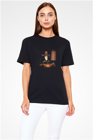 Marlon Brando Baskılı Unisex Siyah Tişört