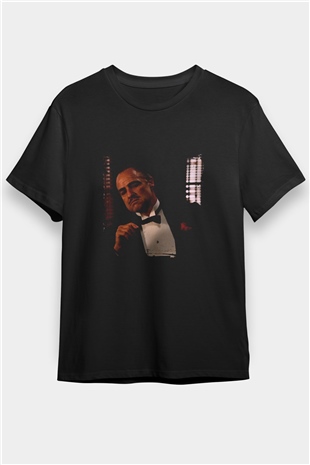 Marlon Brando Baskılı Unisex Siyah Tişört