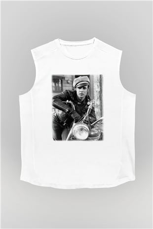Marlon Brando Beyaz Unisex Kolsuz Tişört