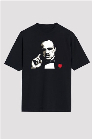 Marlon Brando Siyah Unisex Oversize Tişört T-Shirt