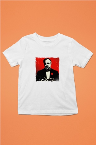 Marlon Brando Unisex Baskılı Beyaz Çocuk Tişört