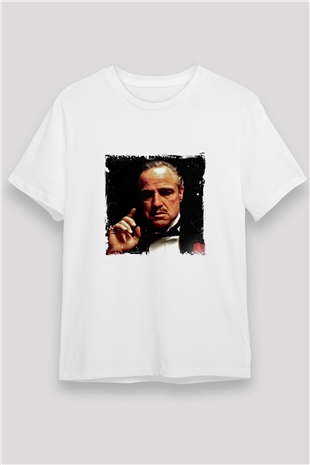 Marlon Brando Unisex Baskılı Beyaz Tişört
