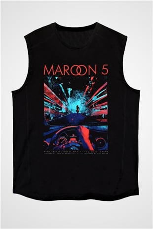 Maroon 5 Siyah Unisex Kolsuz Tişört