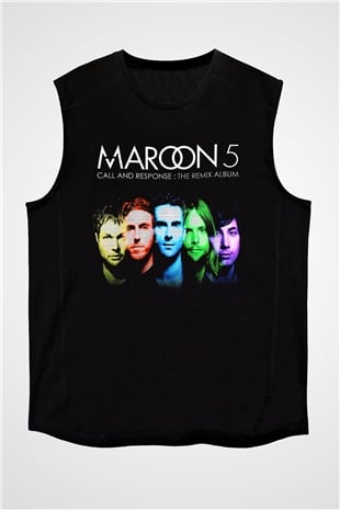 Maroon 5 Siyah Unisex Kolsuz Tişört