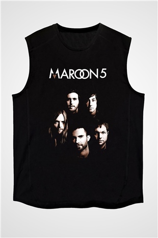 Maroon 5 Siyah Unisex Kolsuz Tişört