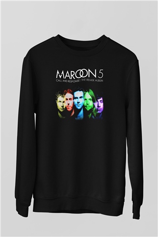 Maroon 5 Siyah Unisex Sweatshirt
