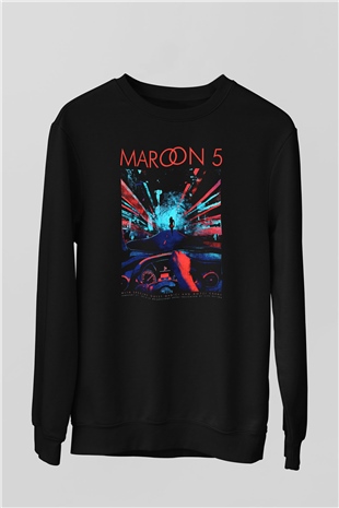 Maroon 5 Siyah Unisex Sweatshirt